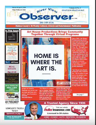 We are on the cover of the River View Observer!