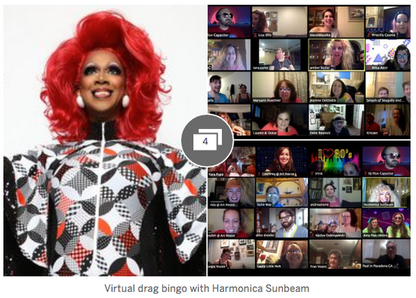 Virtual drag bingo during pandemic has Sunbeam going for it