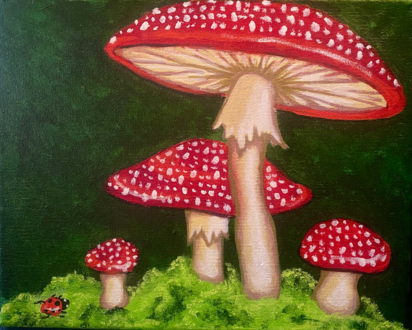 Four Amanitas by Andrea Morin