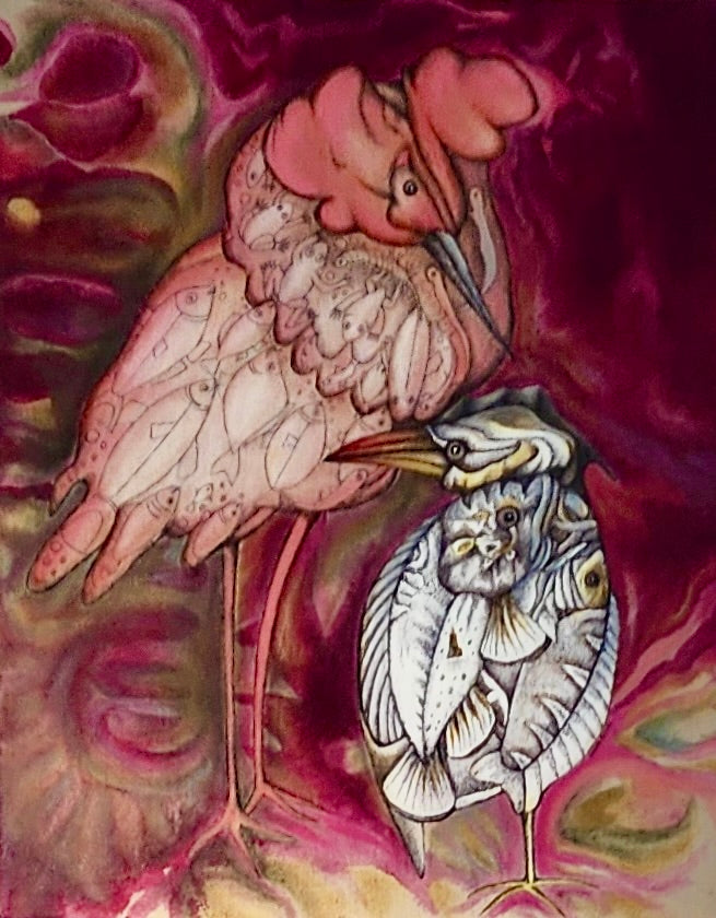 Crowned Gak in Pink by Gordana Jerosimic (1953-2025)
