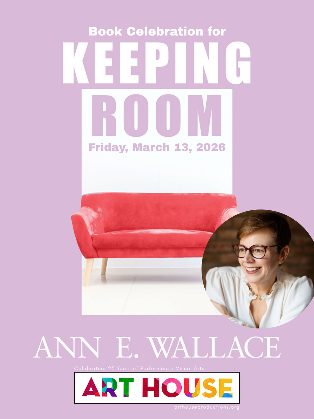 Book Celebration for "Keeping Room" | March 13, 2026