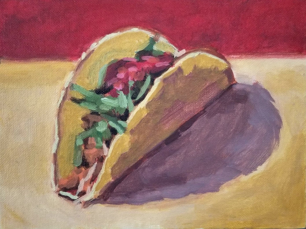 painting of a taco