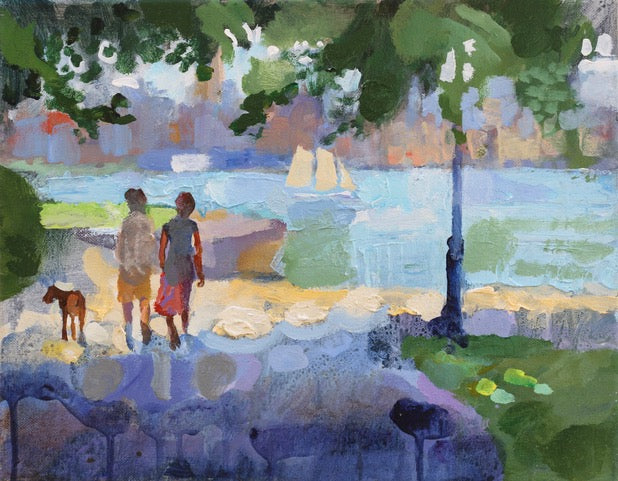 "July, Hoboken, Hudson" by Frank Hanavan