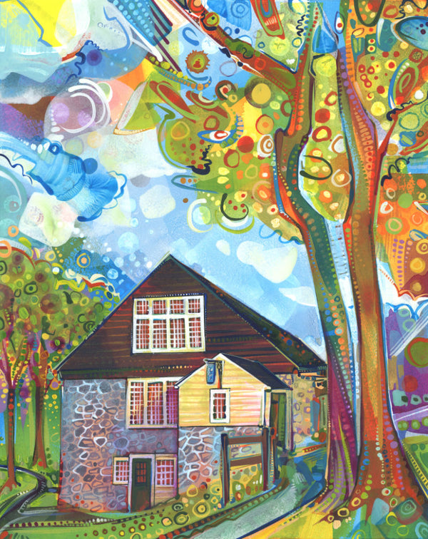 painting of Phillips Mills