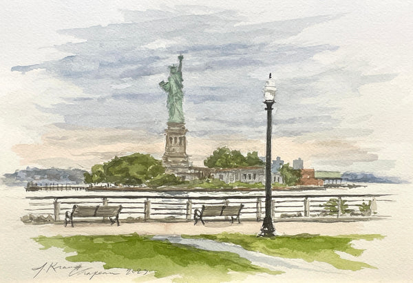 painting of The Statue of Liberty