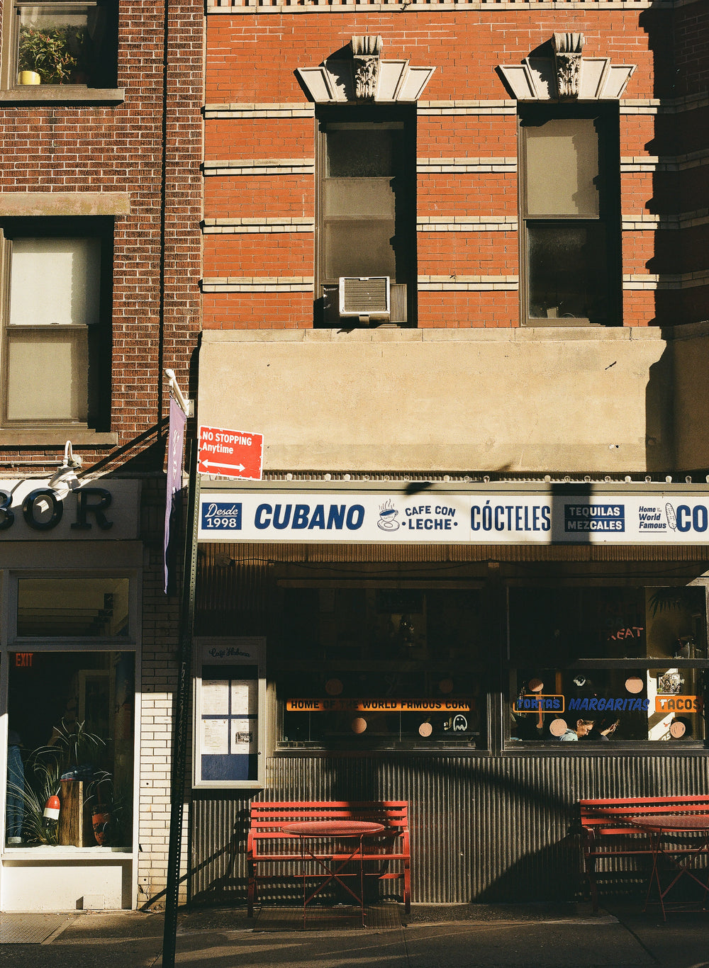 photographic image of a Cuban restaurant storefront
