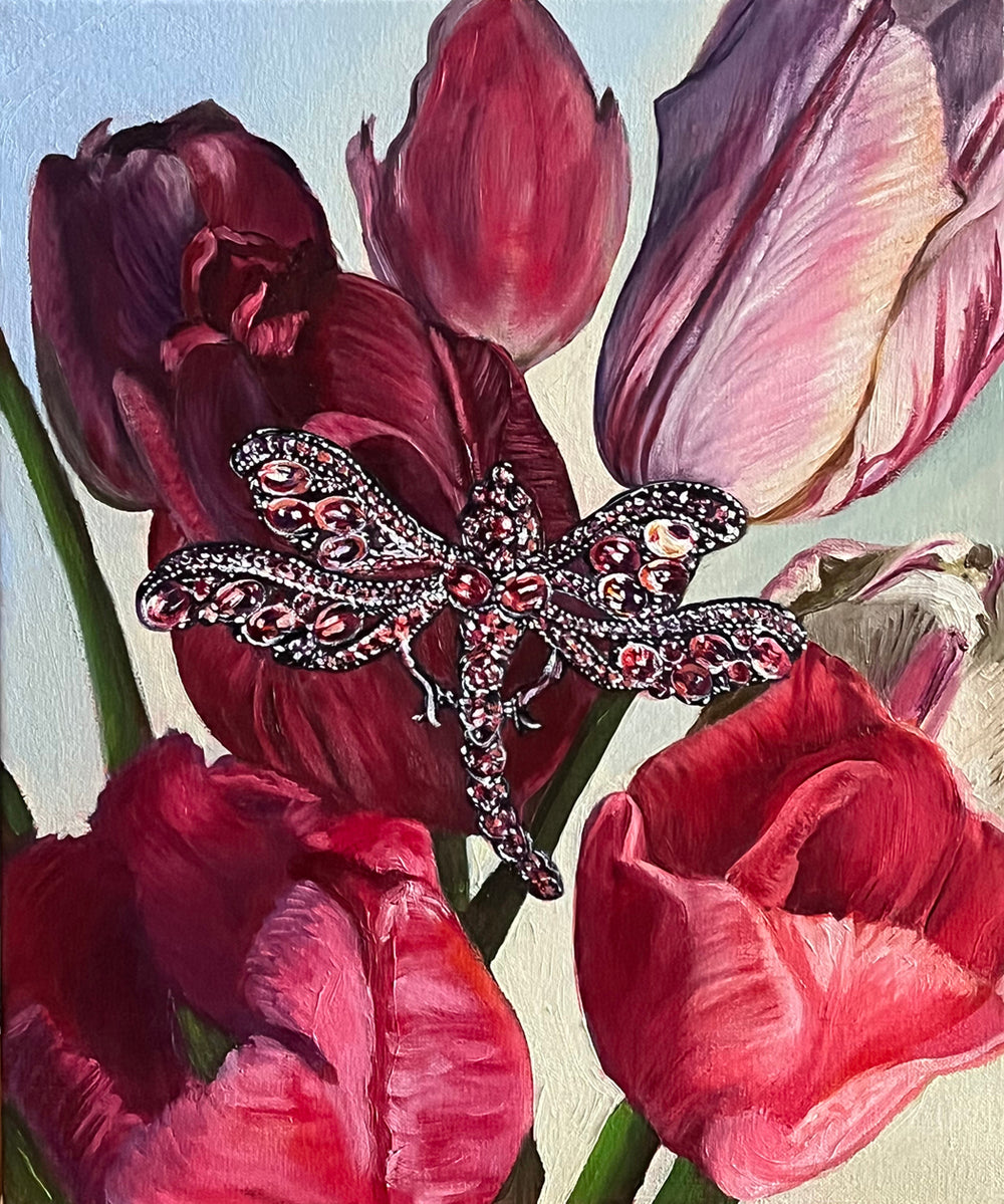 Pink Tulip Corsage by Lisa Ficarelli-Halpern