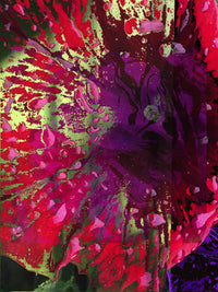 digitally altered photograph of a petunia