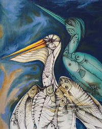 Pelican in Blue by Gordana Jerosimic (1953-2025)