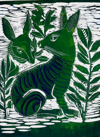 "Hares in the Garden" by Barbara Seddon