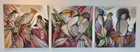 Triptych Birds by Gordana Jerosimic (1953 - 2025)