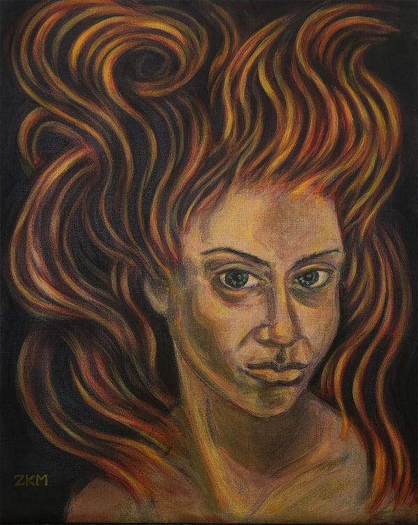 Self Portrait as Fire by Zaharoula Morfogen