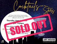 Cocktails Under the Stars | Thursday, August 5 from 6pm-9:30pm