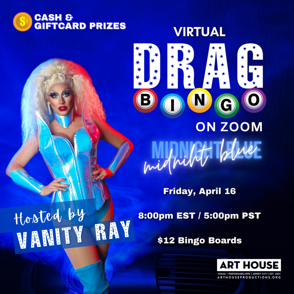 Virtual Drag Queen Bingo | Friday, Apr. 16 at 8:00pm EST