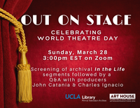 Out On Stage - Sunday, March 28 at 3:00pm EST