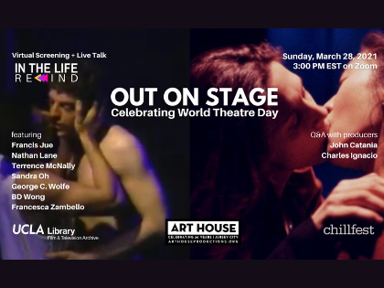 Out On Stage - Sunday, March 28 at 3:00pm EST