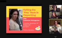 Virtual Workshop: Putting the "Play" Back in Playwriting - Dec. 10 at 7:00pm EST