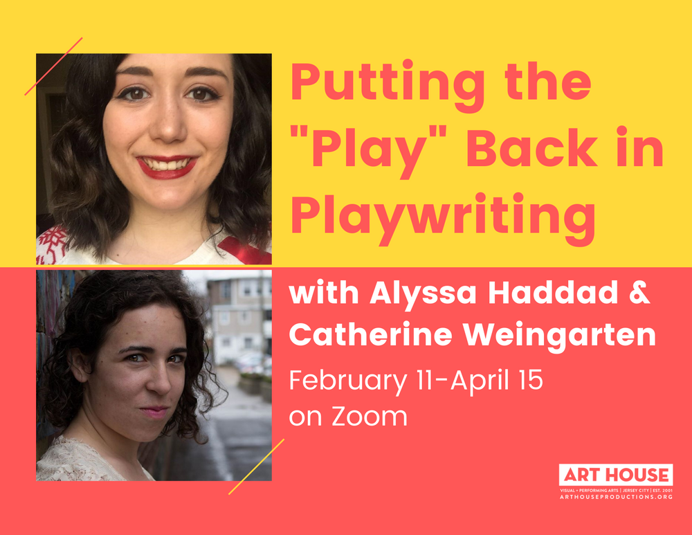 Putting The "Play" Back In Playwriting | Thursday, April 15 at 7:00pm EST
